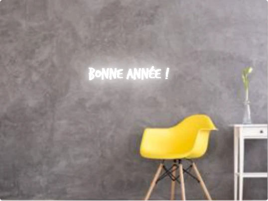 Custom text: Bonne Année !