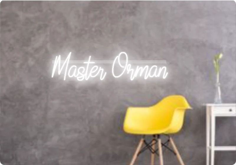 Custom text: Master Orman
