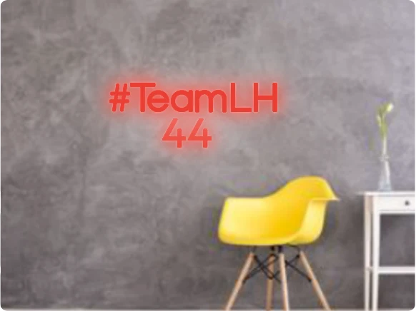 Custom text: #TeamLH 44