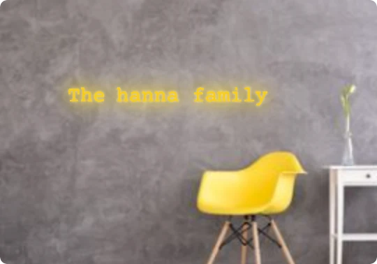 Custom text: The hanna family