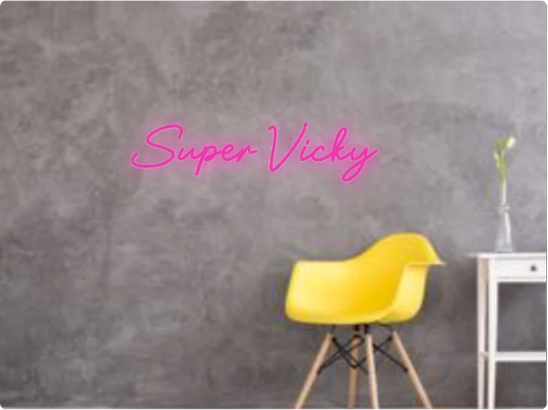 Custom text: Super Vicky