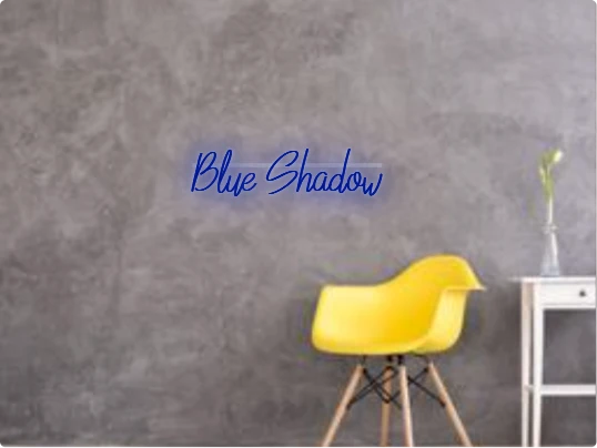 Custom text: Blue Shadow