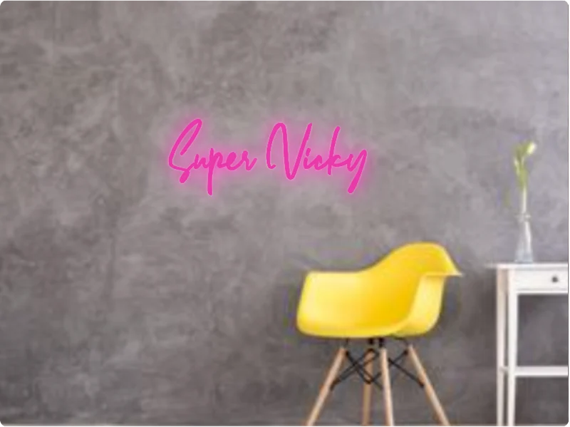 Custom text: Super Vicky