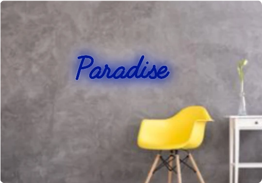 Custom text: Paradise