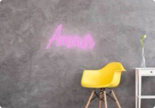 Custom text: Amour