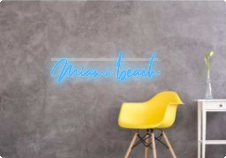 Custom text: Miami beach