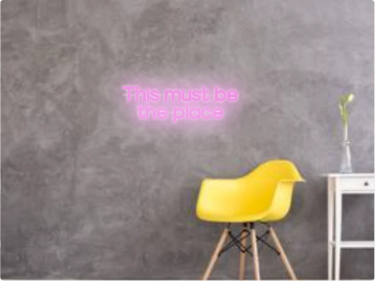 Custom text: This must be the place