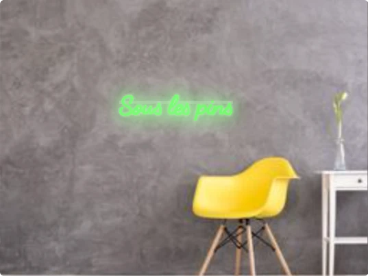 Custom text: Sous les pins