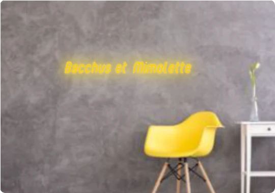 Custom text: Bacchus et Mimolette