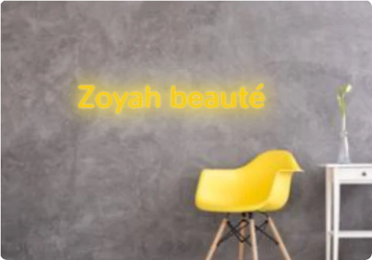 Custom text: Zoyah beauté