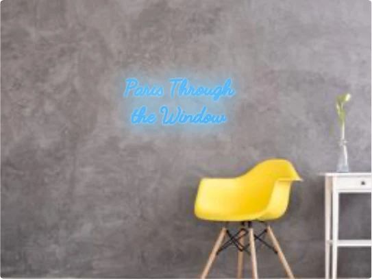 Custom text: Paris Through the Window