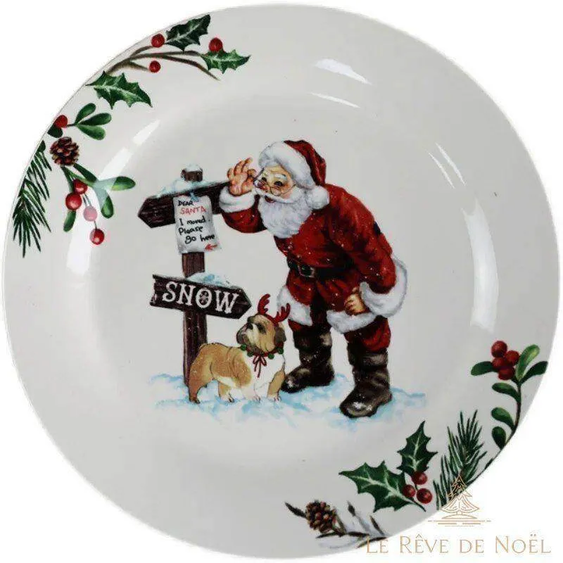 Assiette d'entrée de noël