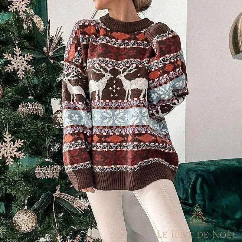 Beau pull de noël femme