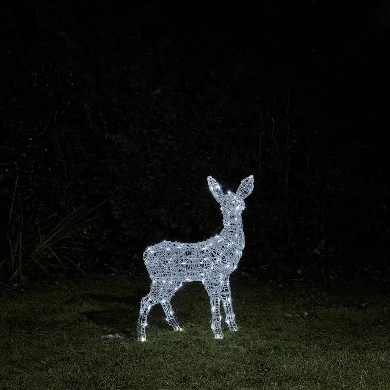 Faon de Noël Lumineux à Piles et à LED Bicolores Swinsty