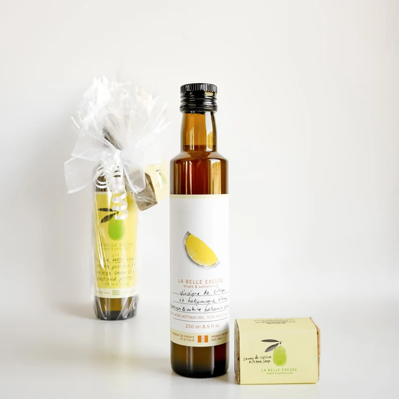 Ensemble-cadeau - Vinaigre de citron & savon