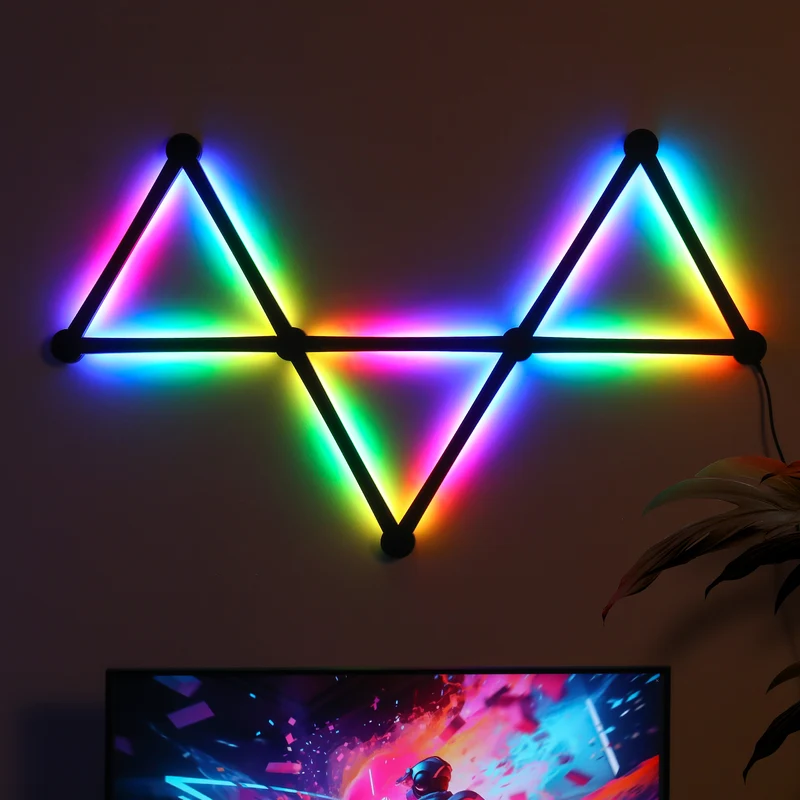 Glide Wall Lights, RGBIC LED Lights, Smart Gaming Lights RGB Light Bar, LED Wall Lights for Bedroom