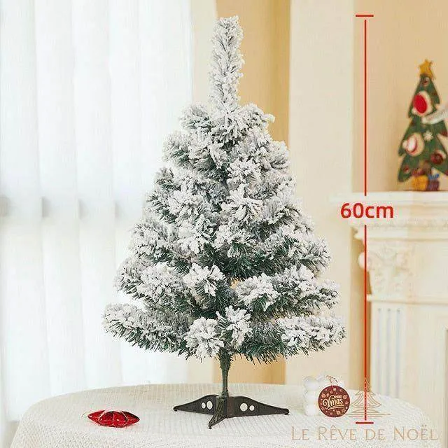 Sapin de Noël artificiel blanc - 60 cm