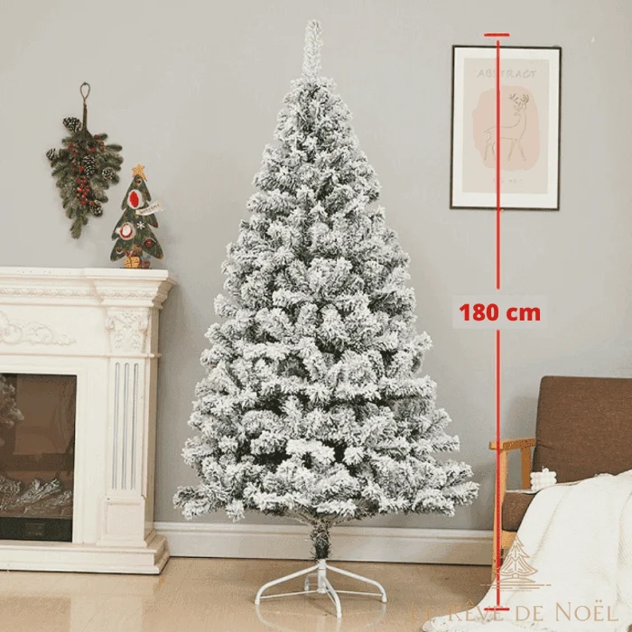 Sapin de Noël artificiel blanc - 180 cm