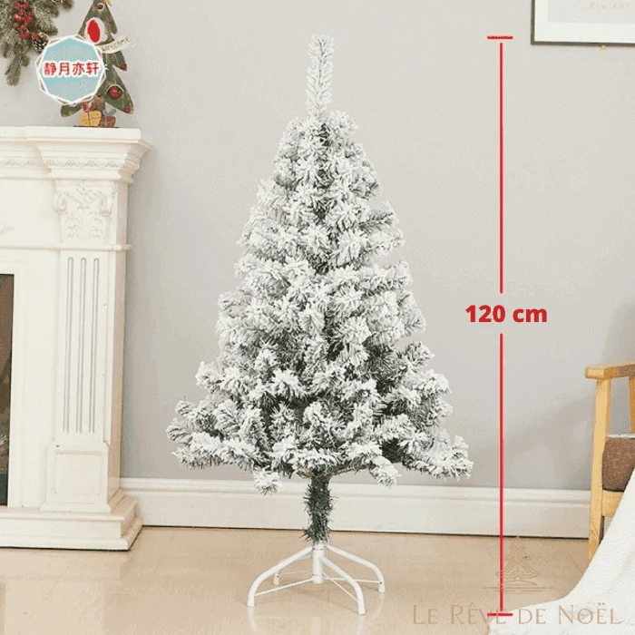 Sapin de Noël artificiel blanc - 120 cm