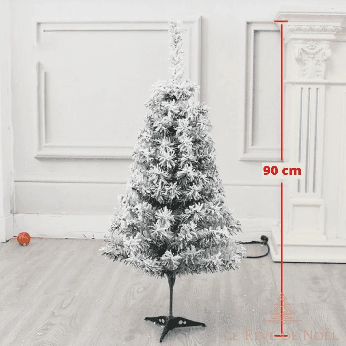 Sapin de Noël artificiel blanc - 90 cm