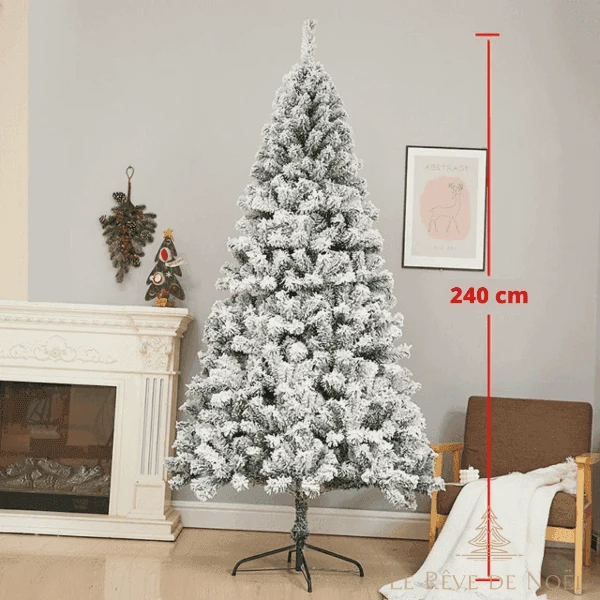 Sapin de Noël artificiel blanc - 240 cm