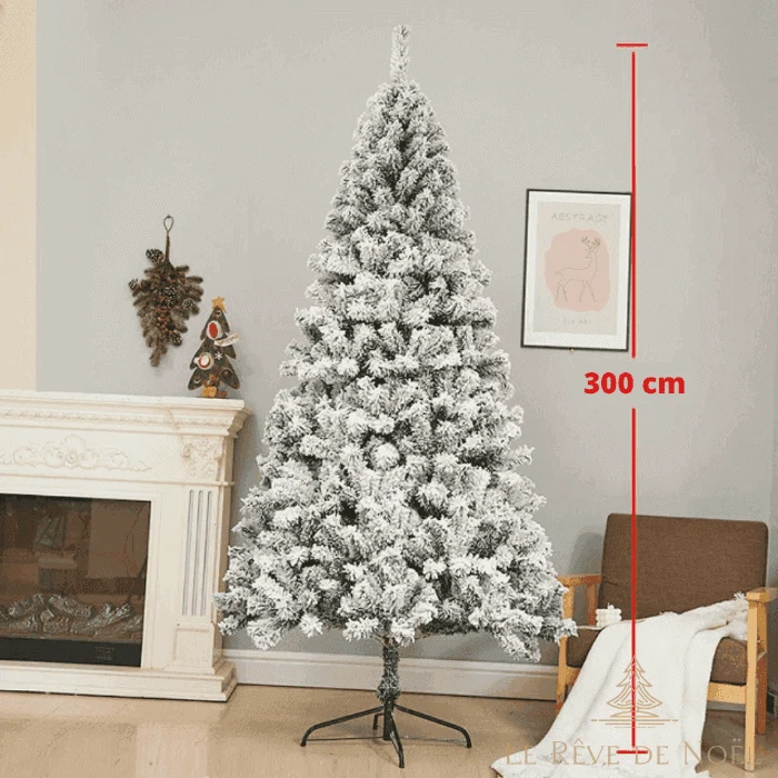 Sapin de Noël artificiel blanc - 300 cm