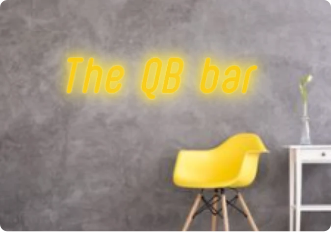 Custom text: The QB bar