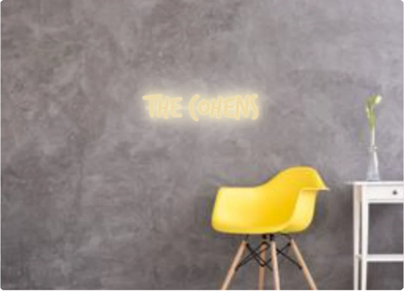 Custom text: The Cohens