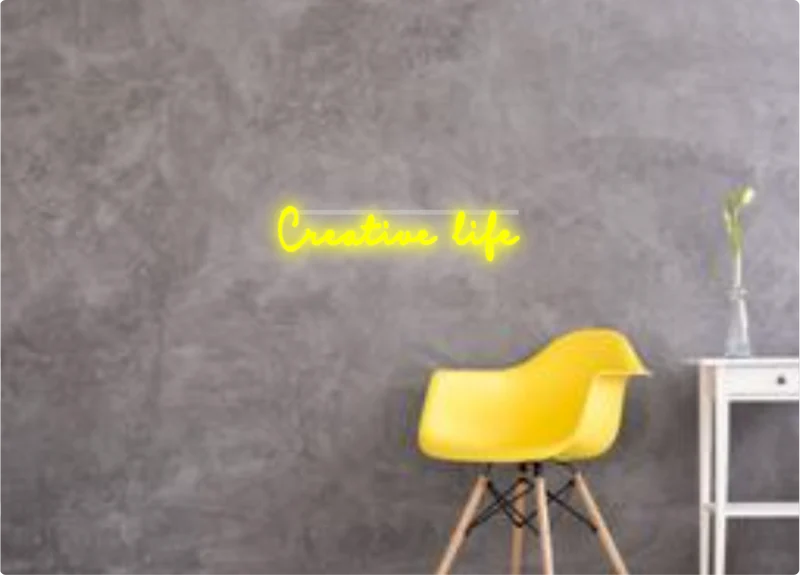 Custom text: Creative life