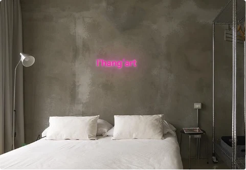 Custom text: l'hang'art