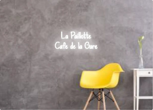 Custom text: La Paillotte Cafe de la Gare