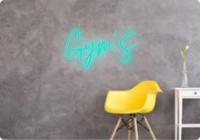 Custom text: Gym'S