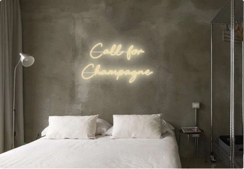 Custom text: Call for Champagne
