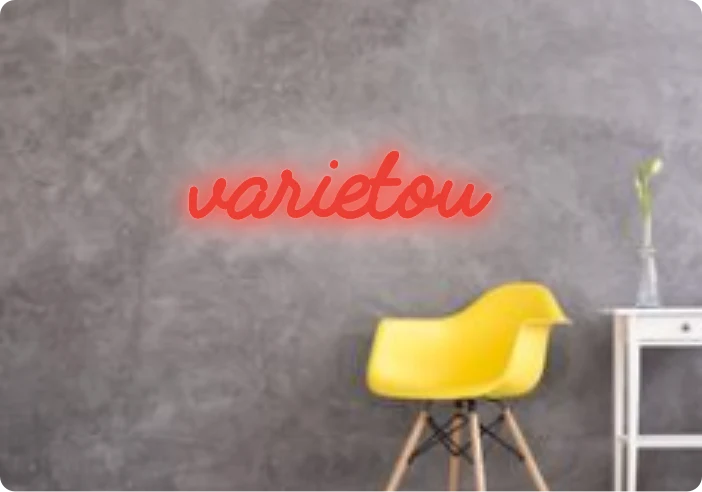 Custom text: varietou