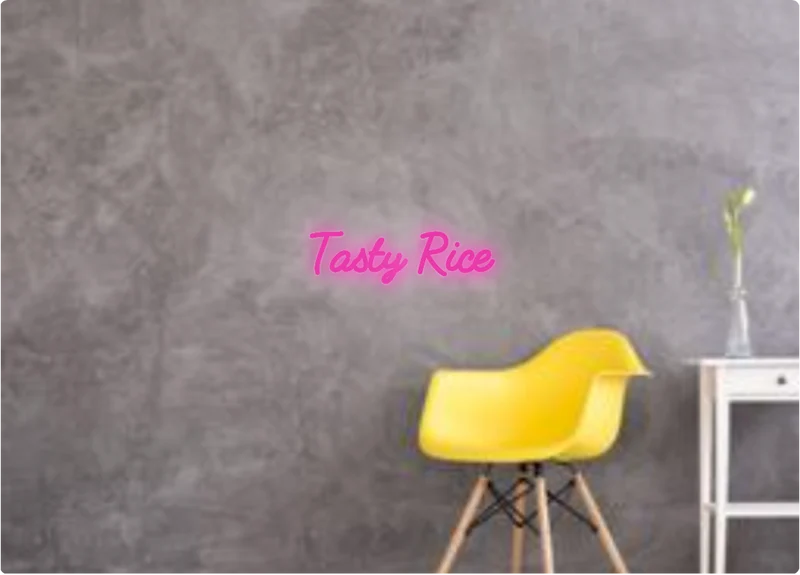 Custom text: Tasty Rice