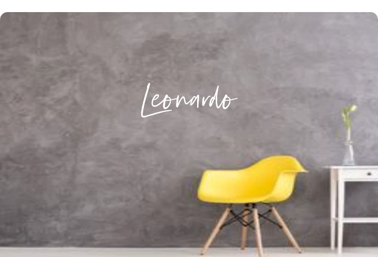Custom text: Leonardo