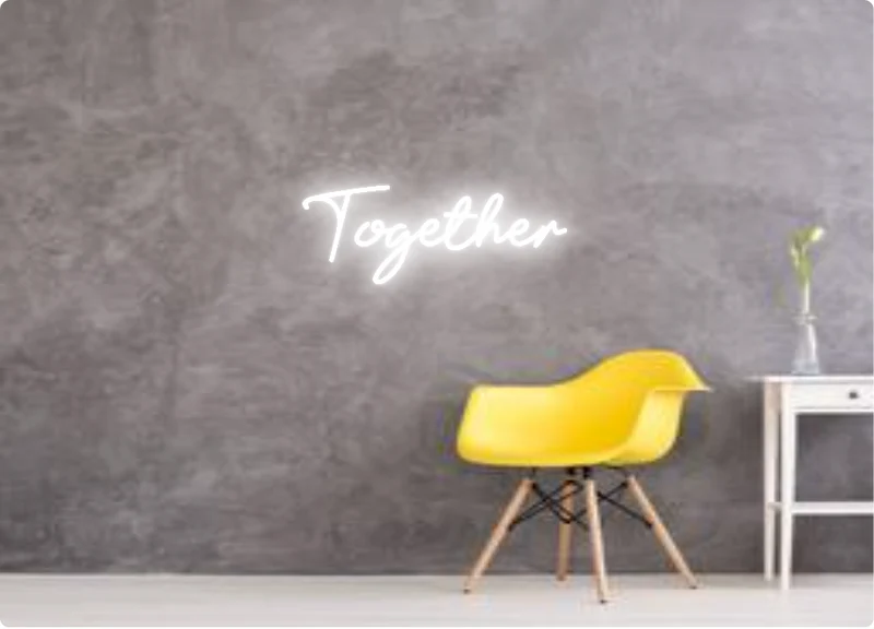 Custom text: Together