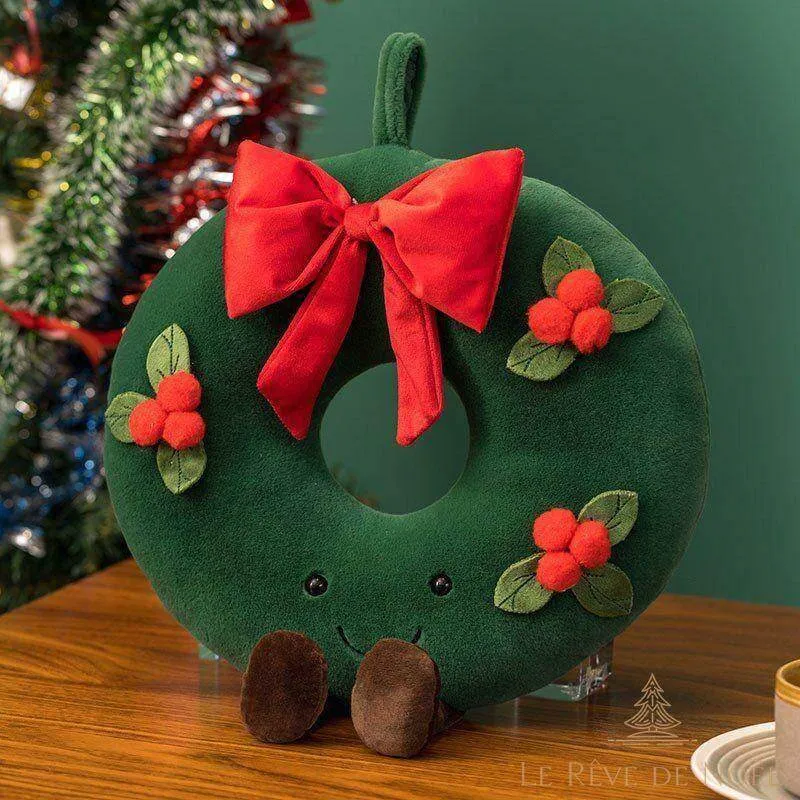 Peluche Couronne de Noël