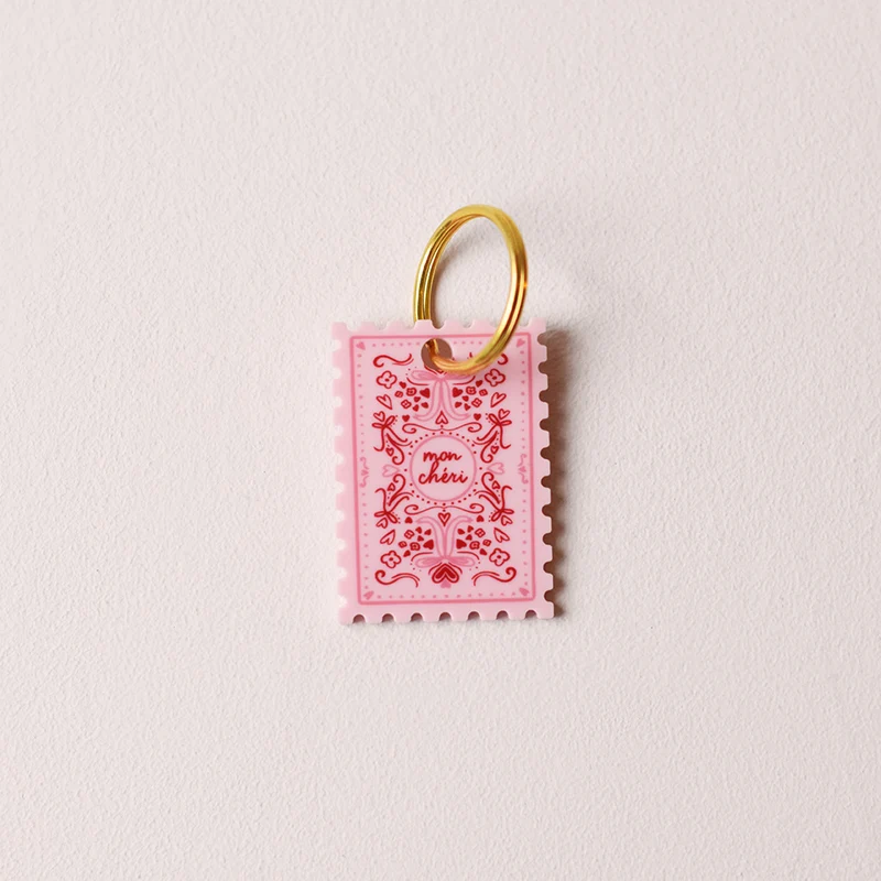Porte-clés Saint Valentin Modele 3 Rose