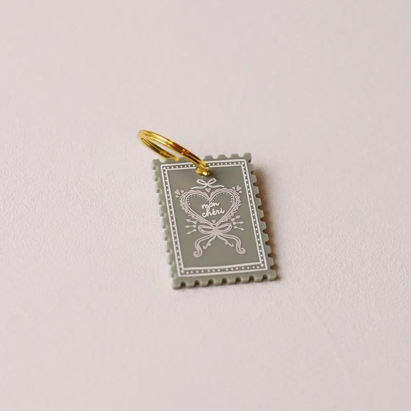 Porte-clés Saint Valentin Modele 1 Vert