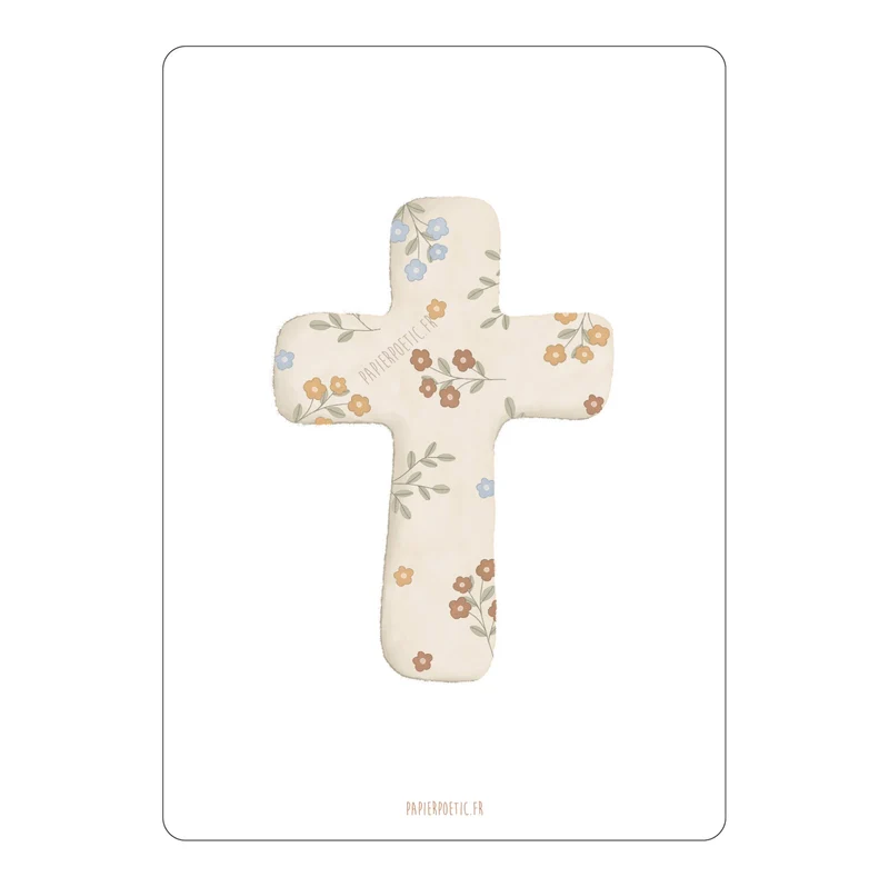 Carte Postale / Card "Croix Fleurie"