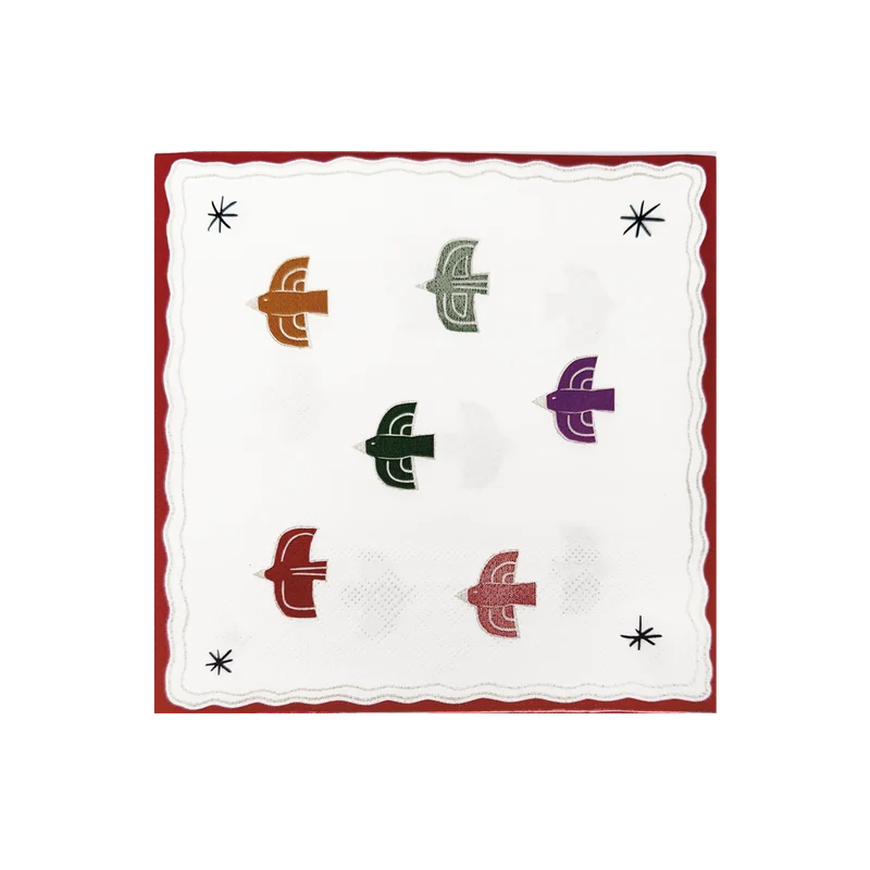 Serviette papier oiseau x20