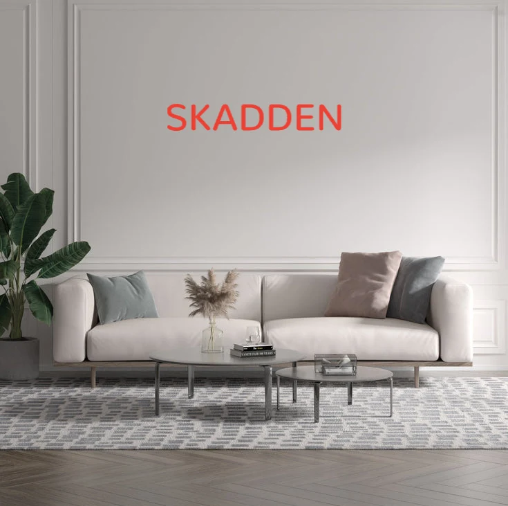Custom text: SKADDEN