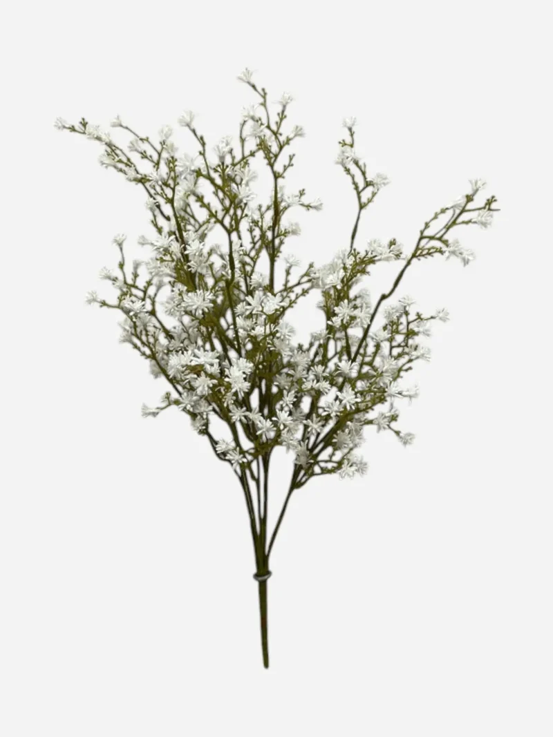 Branche Seedum blanc 22"