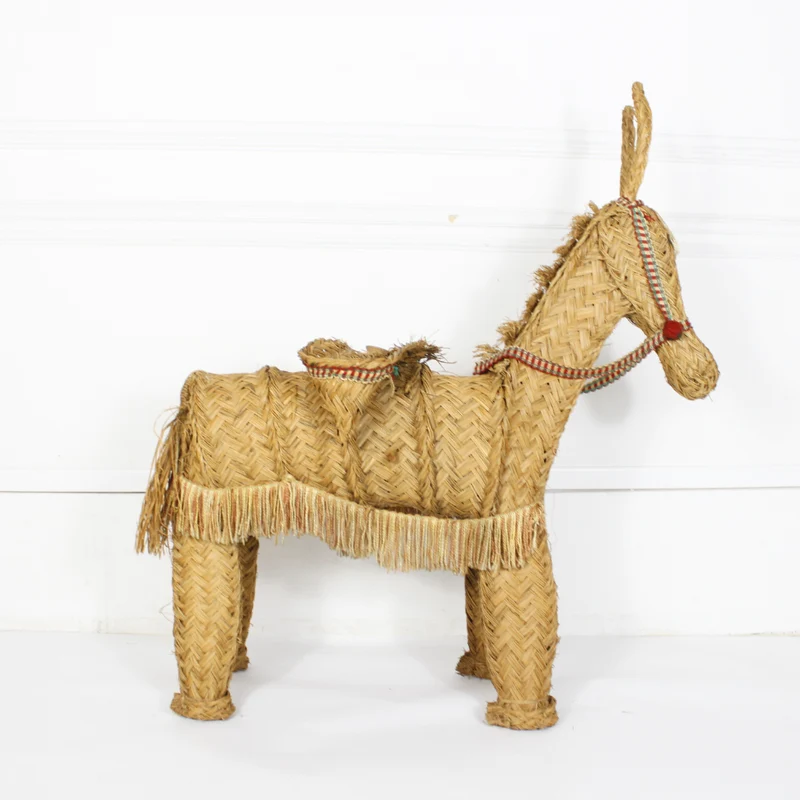 Anes en paille vintage
