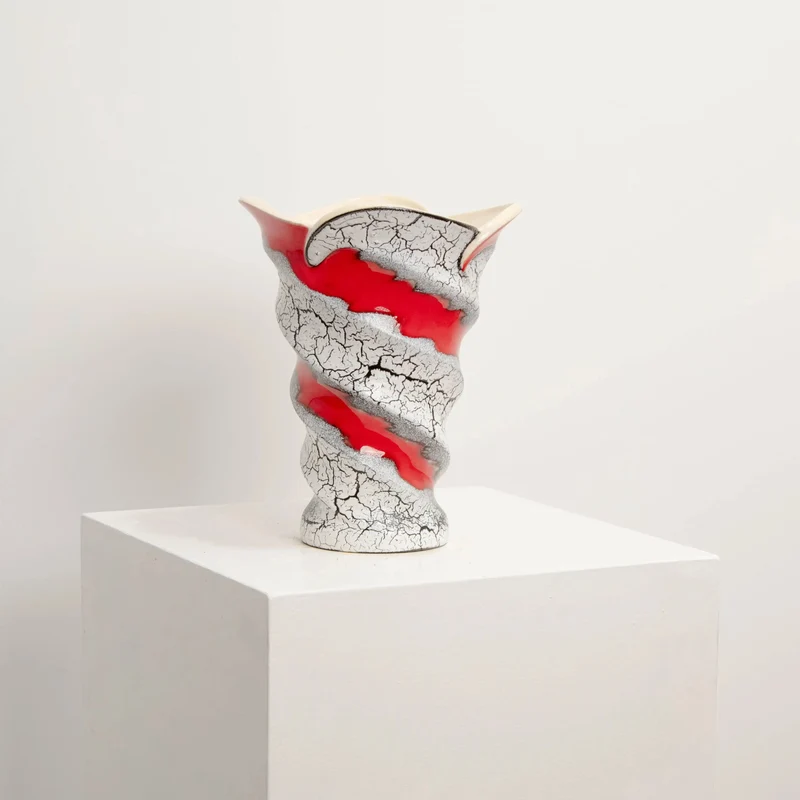 Vase Torsadé Signé BAUDIN