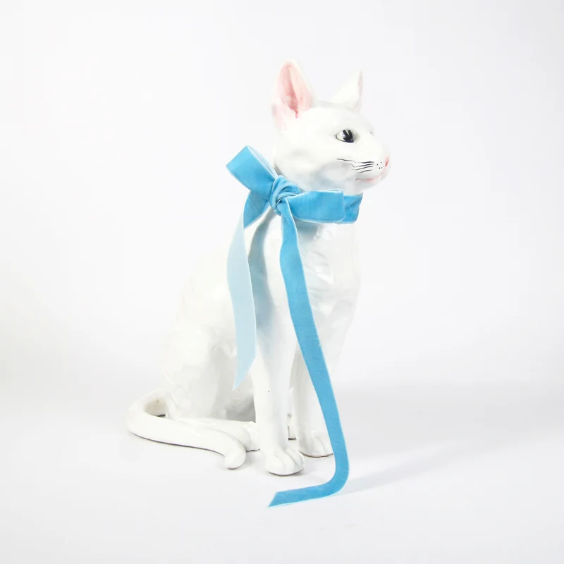 Céramique Chat Blanc