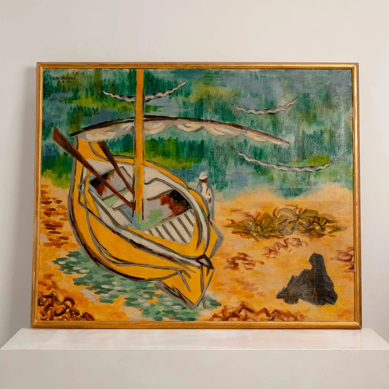 Huile sur toile L.M. SALINAS