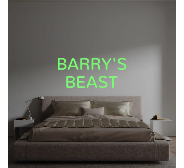 Custom text: BARRY'S BEAST