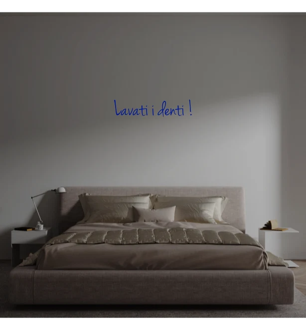 Custom text: Lavati i denti !